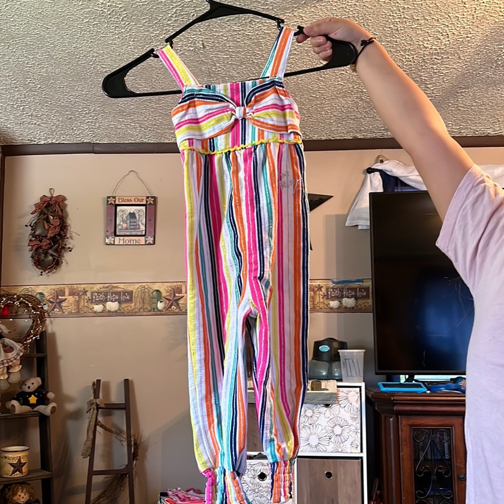 Betsey Johnson pants romper size 2t girl.
